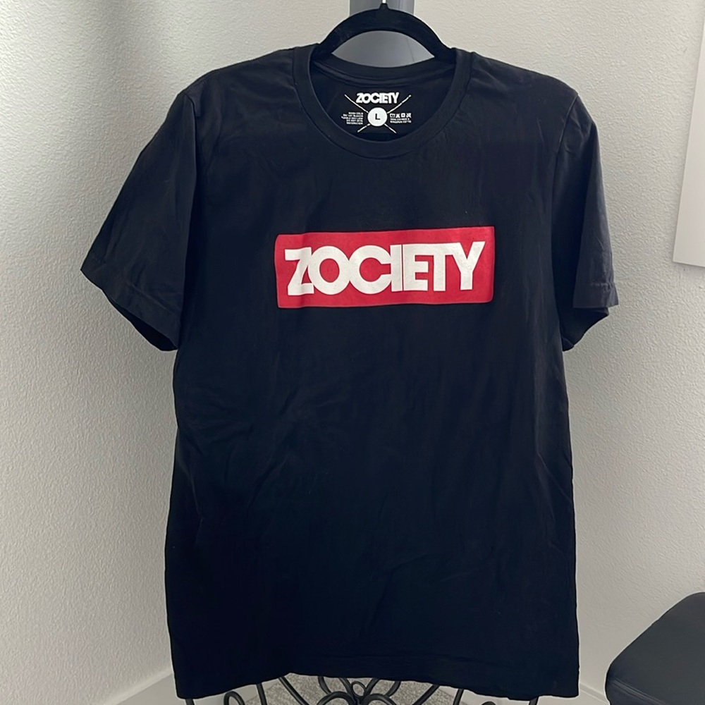 Zociety black logo t-shirt